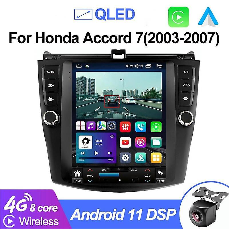 For Honda Accord 7 2003-2008 Car Radio Multimedia 2din Android 11 Auto Carplay Stereo gps 8Core 4G