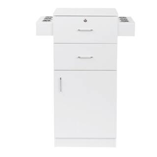 Winado Beauty White Salon Storage Cabinet for Hair Stylist 835112418104