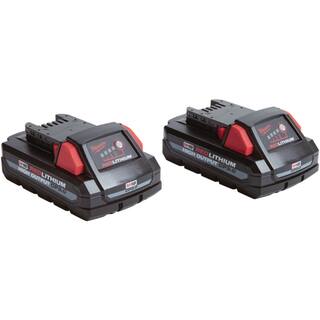 MW M18 18-Volt Lithium-Ion HIGH OUTPUT CP 3.0 Ah Battery Pack (2-Pack) w9 in. 5 TPI AX Carbide Reciprocating Saw Blade 48-11-1837-48-00-5226