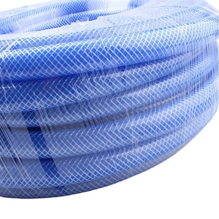 Flexible PVC Clear/Transparent Pipe PVC Fiber Braided Reinforced Water Hose Tube