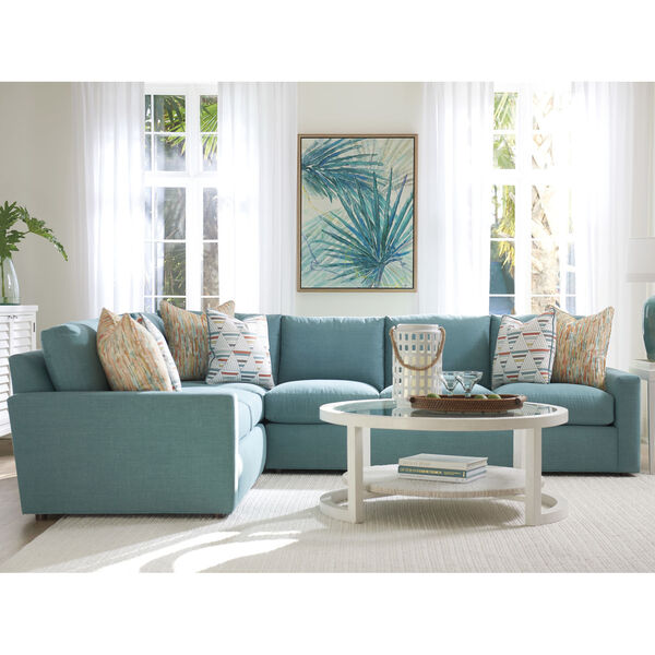 Ocean Breeze Blue Rivershores Sctional Sofa