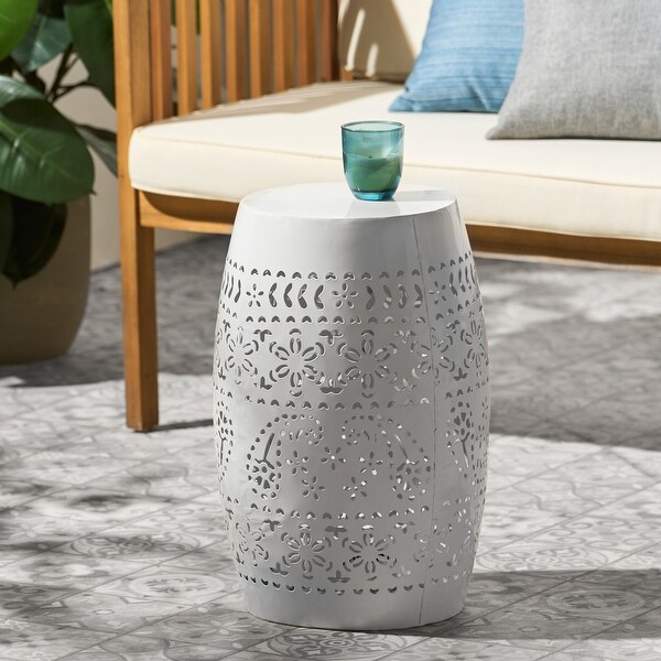 Lace Cut Design Metal Frame SIDE TABLE