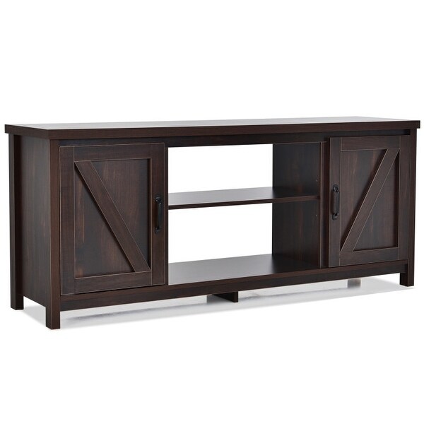 59 Inches TV Stand Media Console Center with Storage Cabinet - 59