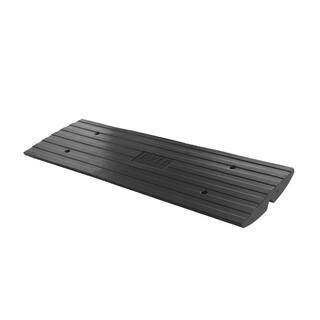 Pyle CarTruck Curb Ramp Driveway Rubber Threshold Car Curb-Side Bridge PCRBDR24.5