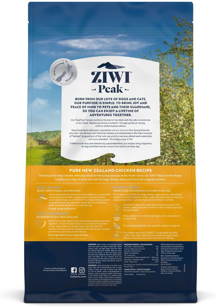 Ziwi Peak Chicken Grain-Free Air-Dried Dog Food