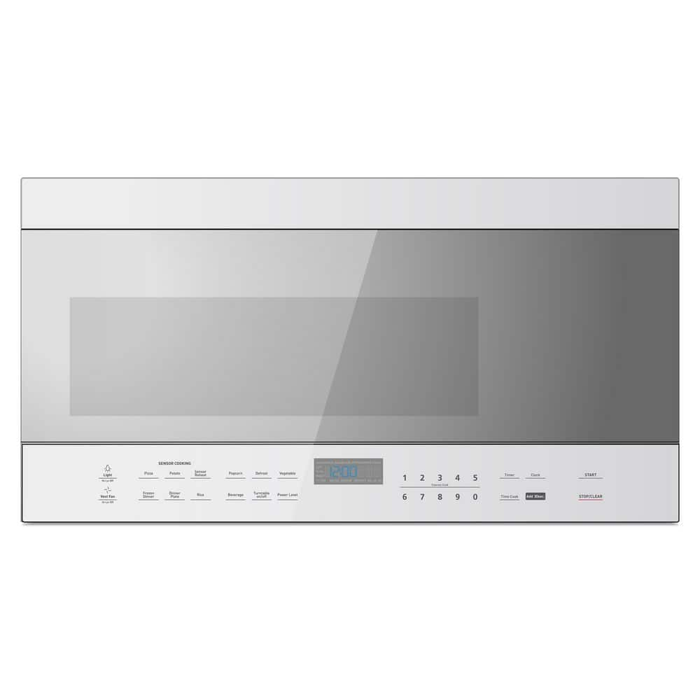 BLACK+DECKER 16.4 in Width Over-the-Range Microwave in. White EM044K6BBP2