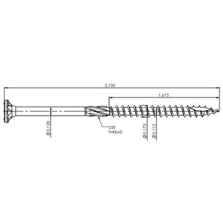 GRK Fasteners #9 x 3-18 in. Star Drive Bugle Head Multi-Purpose Framing Screw Extended Contractor Pack (720-Piece) 121050