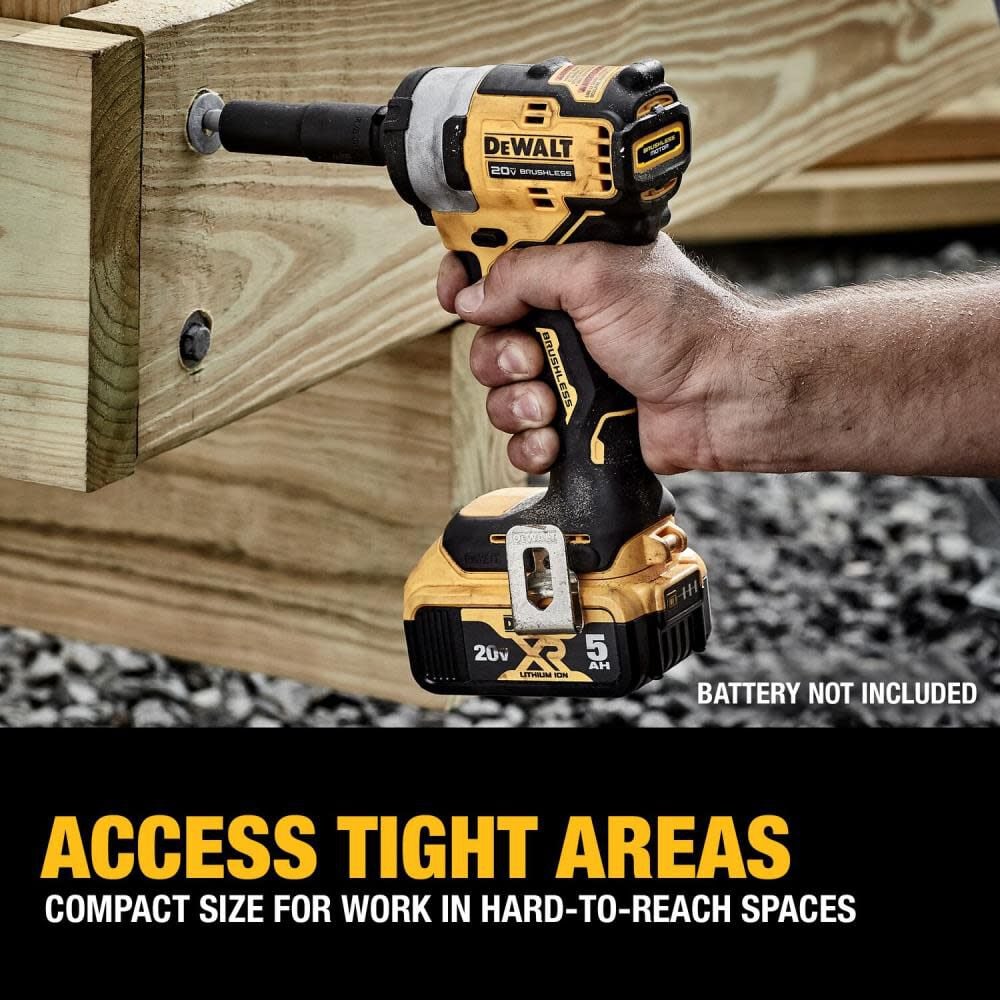 DEWALT 20V MAX 1/2" Impact Wrench Hog Ring Anvil Bare Tool DCF911B from DEWALT