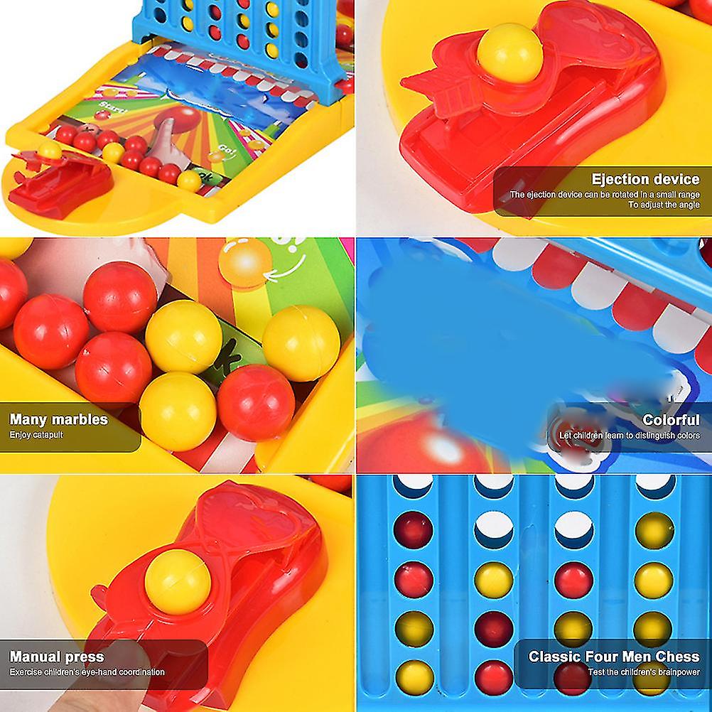 2 in 1 Bouncing Ball Board Game for Kids and Parents Pinball Game Bouncing Linking Shots Educational Toys