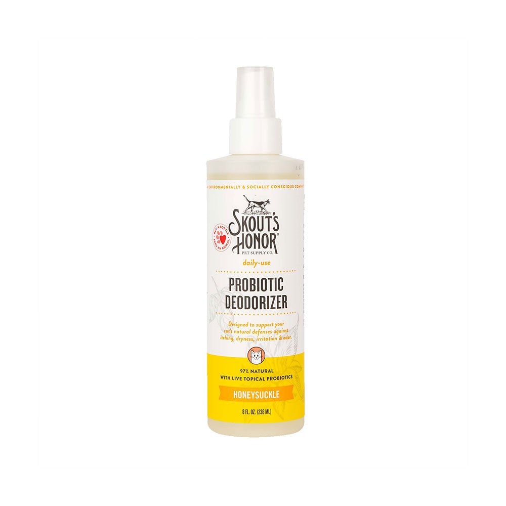 Skout Honor Cat Probiotic Deodorizing Spray Honeysuckle 8oz;