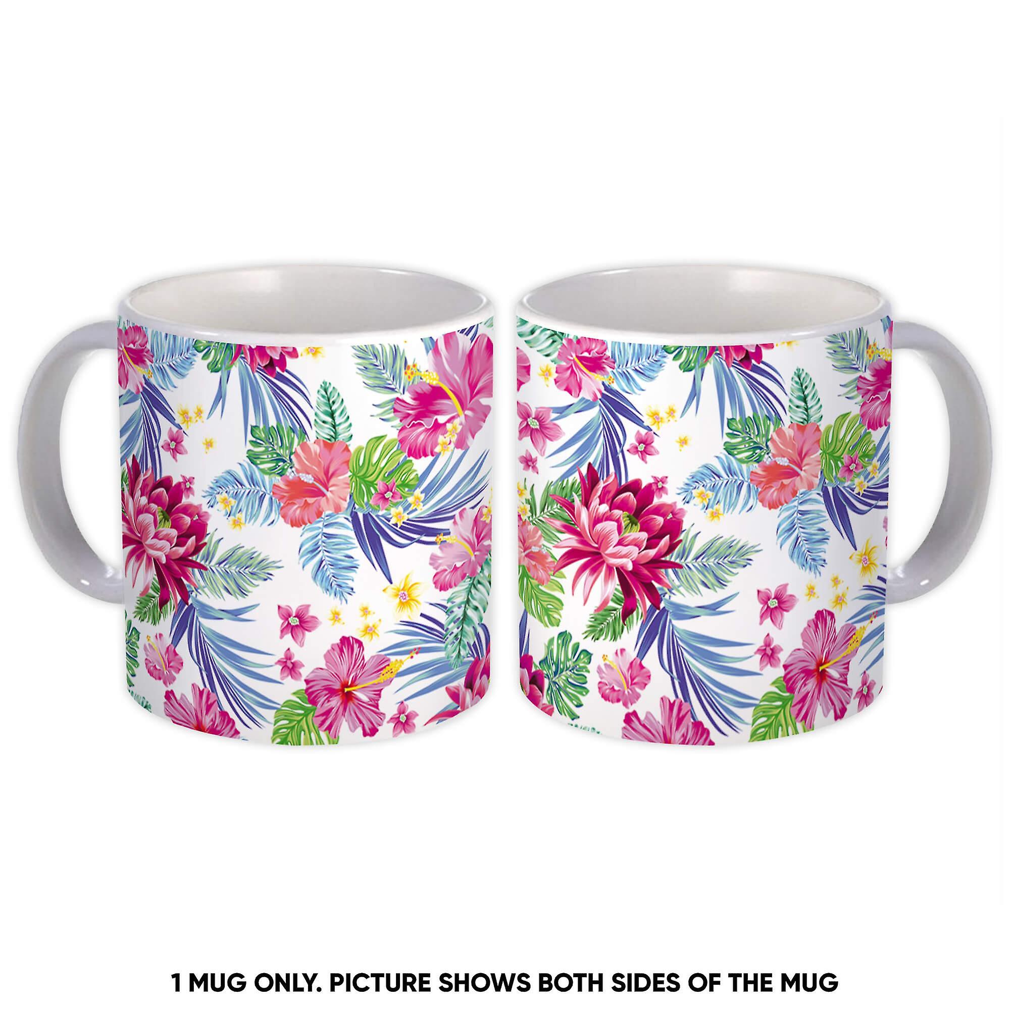 Gift Mug: Hibiscus Bromeliad Tropical