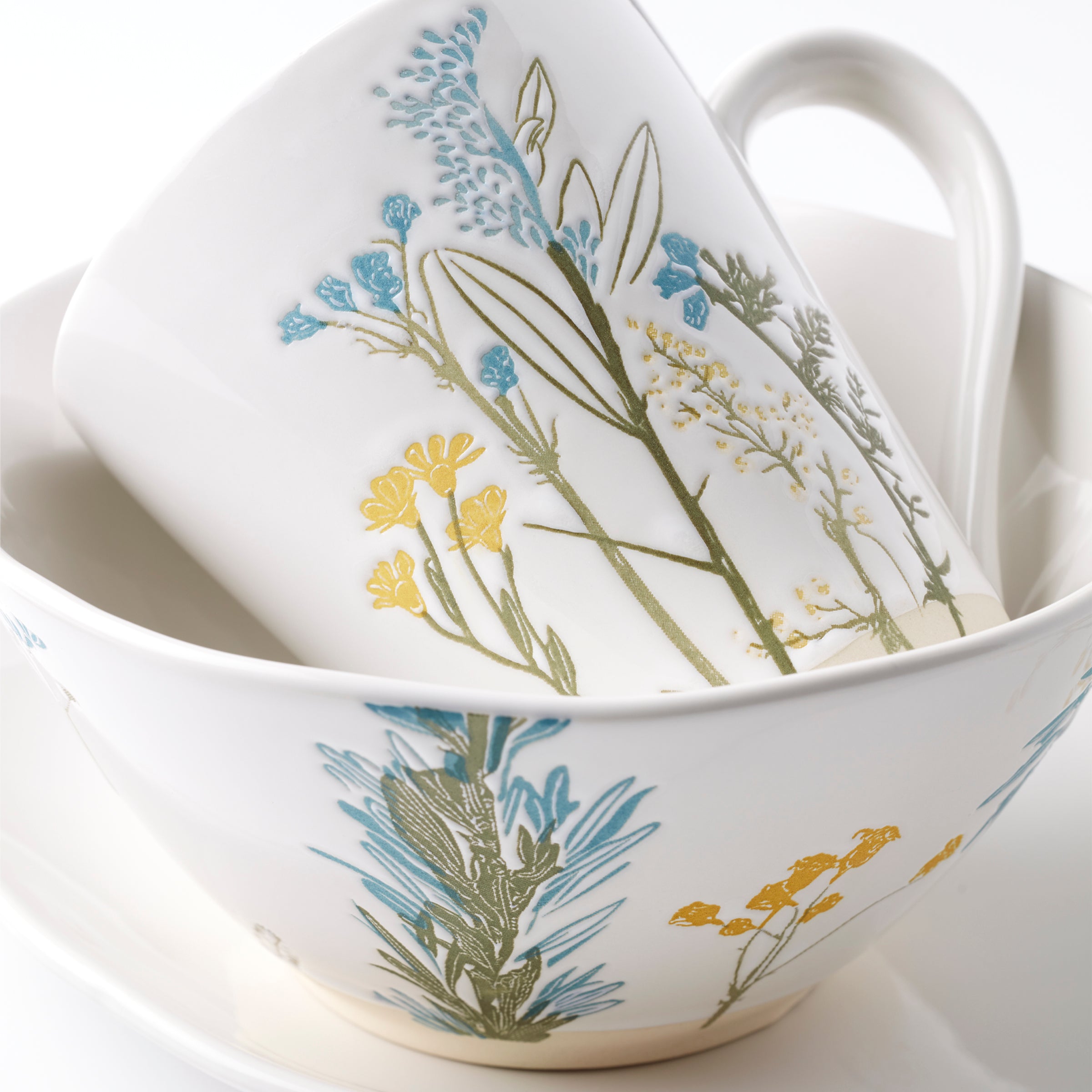 Wildflowers Mugs, Set of 4