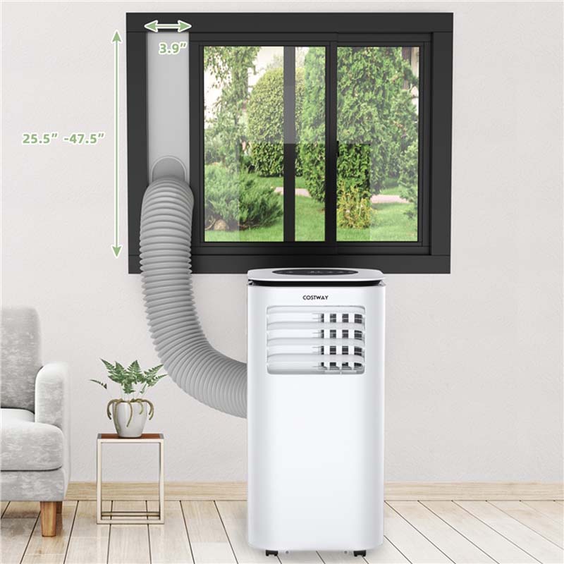 9000 BTU 3-in-1 Portable Air Conditioner Air Cooler Fan Dehumidifier with 4 Modes & 2 Speeds, 24H Timer