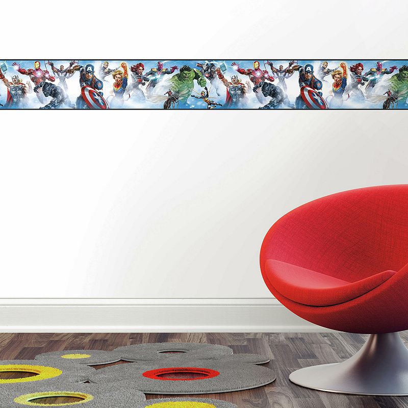 RoomMates Marvel Avengers Peel and Stick Wallpaper Border