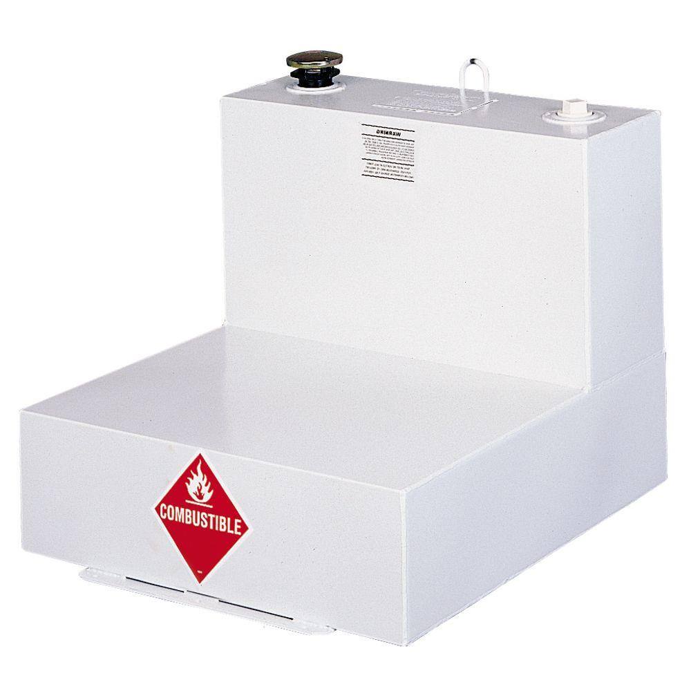 Delta L-Shaped Steel Liquid Transfer Tank in White 482000