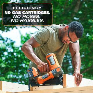 RIDGID 18V Brushless Cordless 30-Degree 3-12 in. Framing Nailer with 18V Lithium-Ion 4.0 Ah Battery R09895B-AC87004