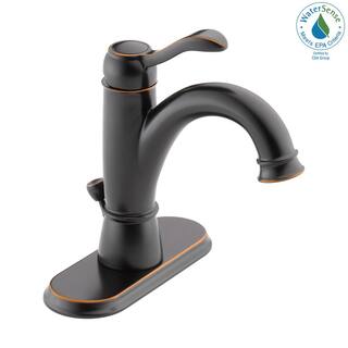 Delta Porter Single Hole Single-Handle Bathroom Faucet in Oil Rubbed Bronze 15984LF-OB-ECO