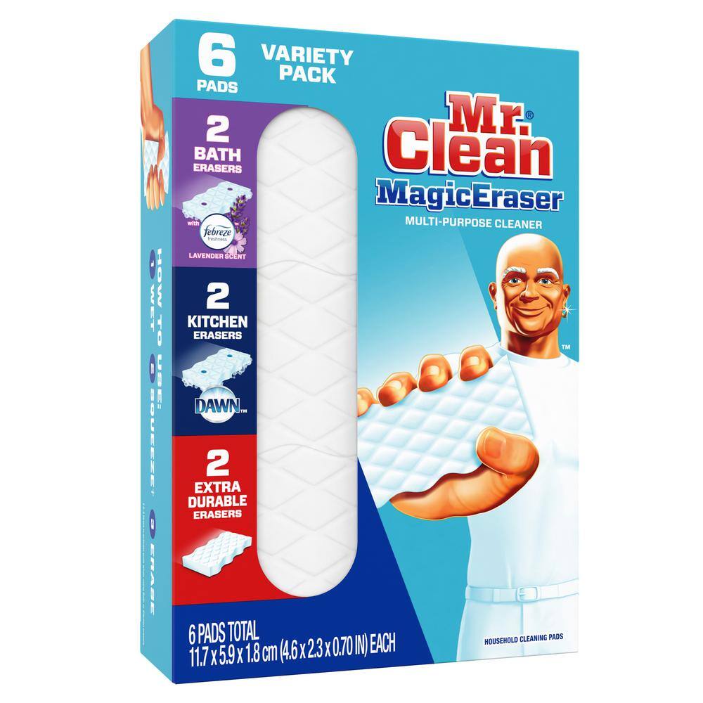 Mr. Clean Magic Erasers Multi-Purpose Cleaning Sponge (6-Count) 003700069523