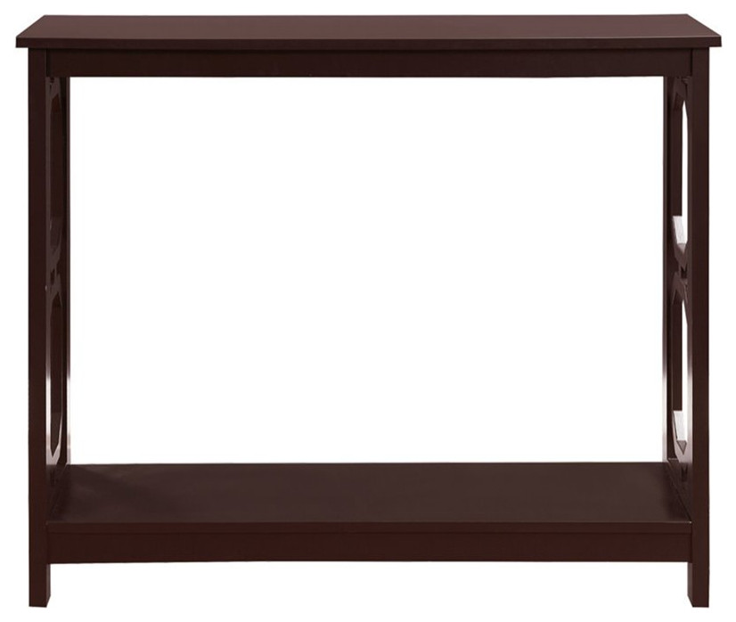 Convenience Concepts Omega Console Table in Espresso Wood Finish   Transitional   Console Tables   by Homesquare  Houzz