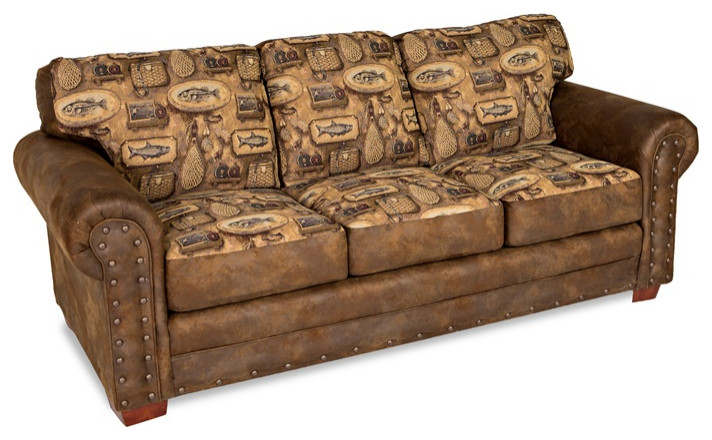 American Furniture Classics Model 8503 80 River Bend Sofa   Rustic   Sofas   by Beyond Stores  Houzz