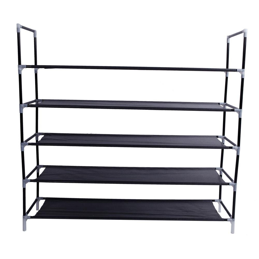 Ktaxon 5 Tier Shoe Storage Rack Tower Cabinet Organizer，25 Pairs