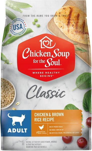 Chicken Soup for the Soul Adult Chicken and Brown Rice Recipe Dry Cat Food