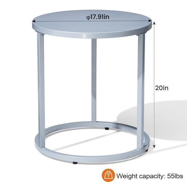 Crestlive Products Metal Round Side Table