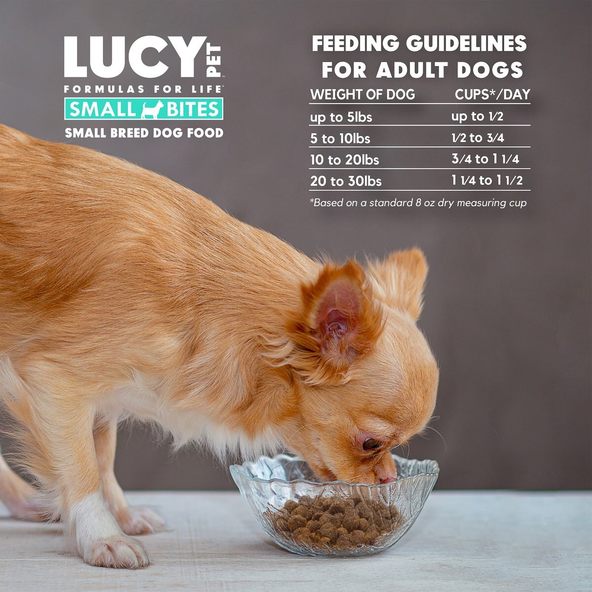 Lucy Pet Products Chicken， Brown Rice and Pumpkin Limited Ingredient Diet Small Bites Dog Food， 4.5-lbs bag