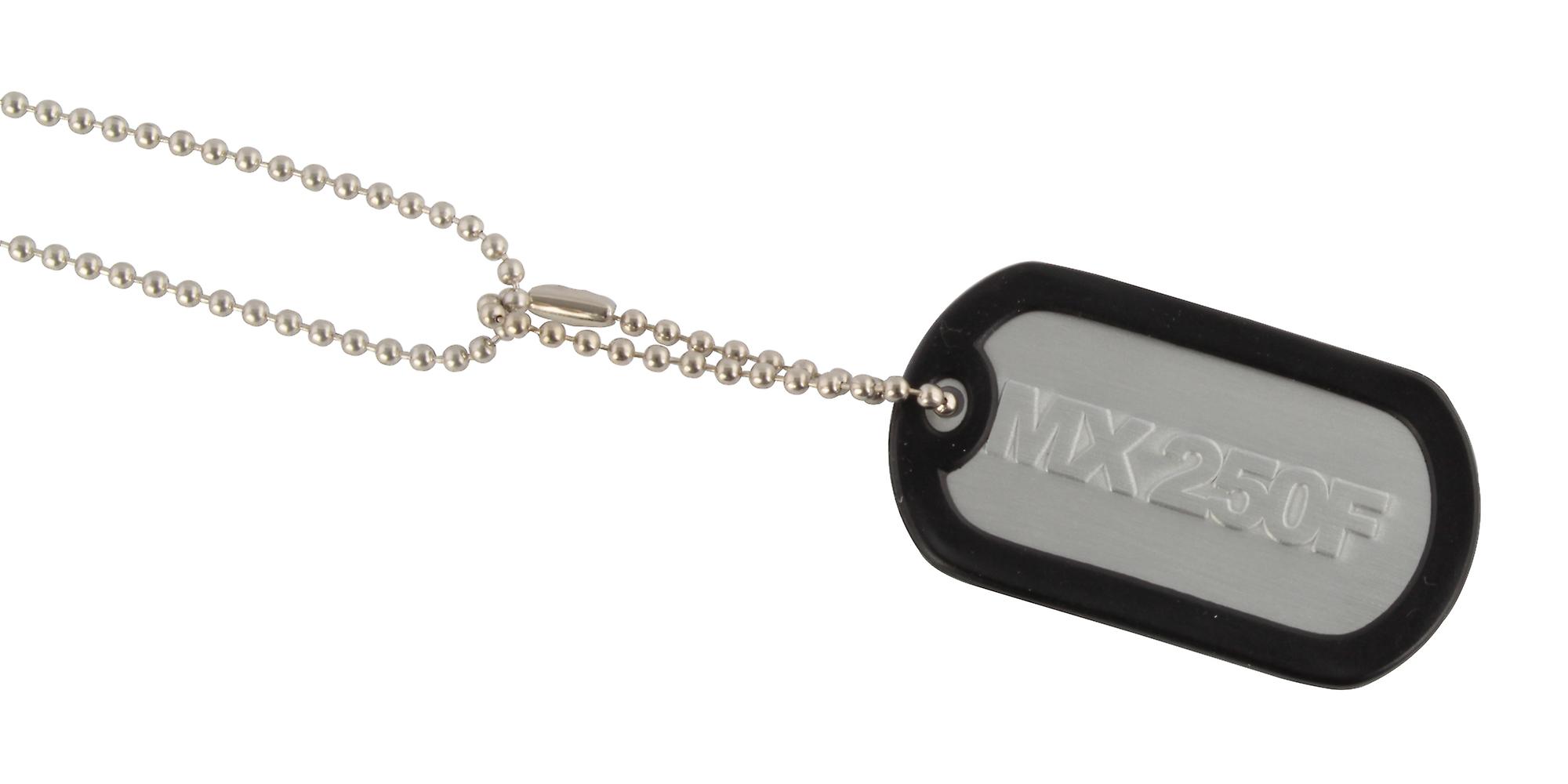 Dogtag Keyfob Keyring MX 250 F - Includes Keychain Neckchain And Damper