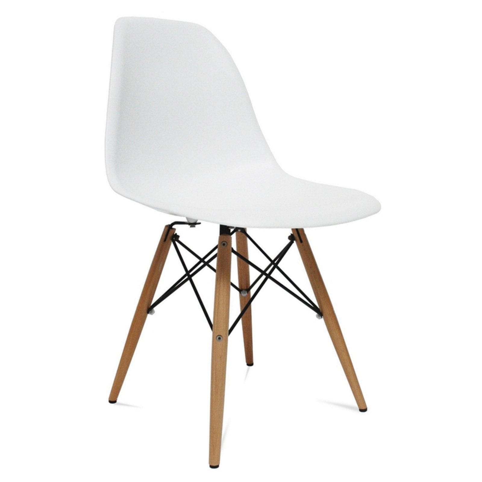 Aron Living Paris Dining Side Chair with Wood Legs