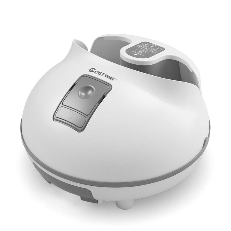 Steam Foot Spa Bath Massager, Foot Sauna Massage Machine with 3 Heat Levels, Pedicure Massage Rollers, Timing Function