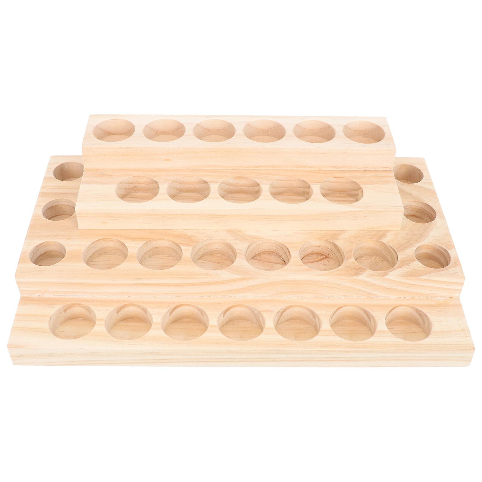 Wooden Essential Oil Holder Essential Oil Display Stand Four-layers Essential Oil Box