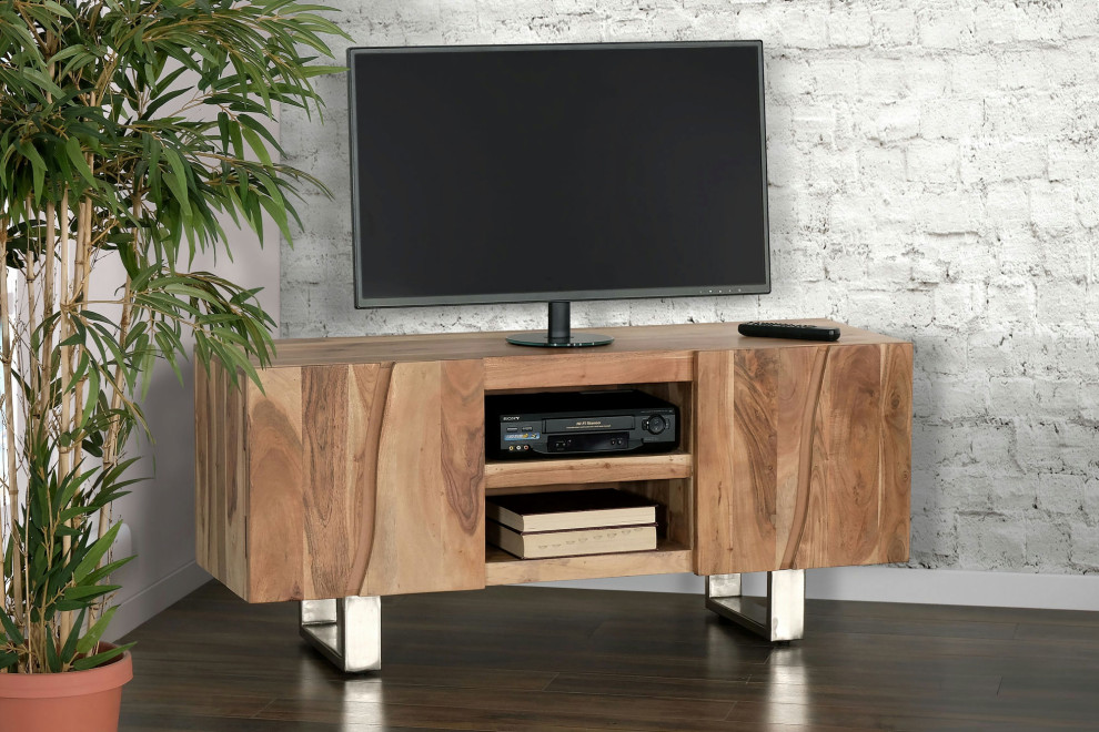 Josie Industrial Wood Tv Console   Entertainment Centers And Tv Stands   by GwG Outlet  Houzz