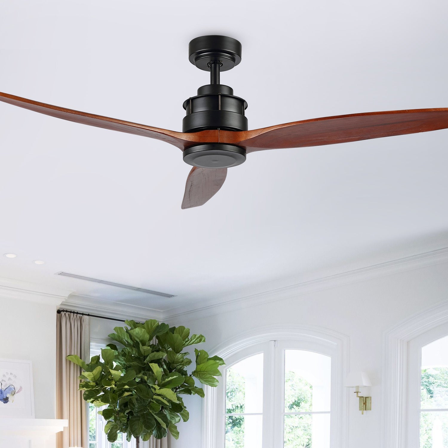 SAFAVIEH Lighting Farla Coffee 3-speed Ceiling Fan with Remote - 52