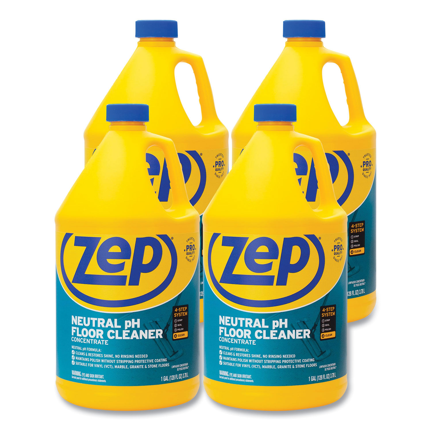 Neutral Floor Cleaner by Zep Commercialandreg; ZPEZUNEUT128CT