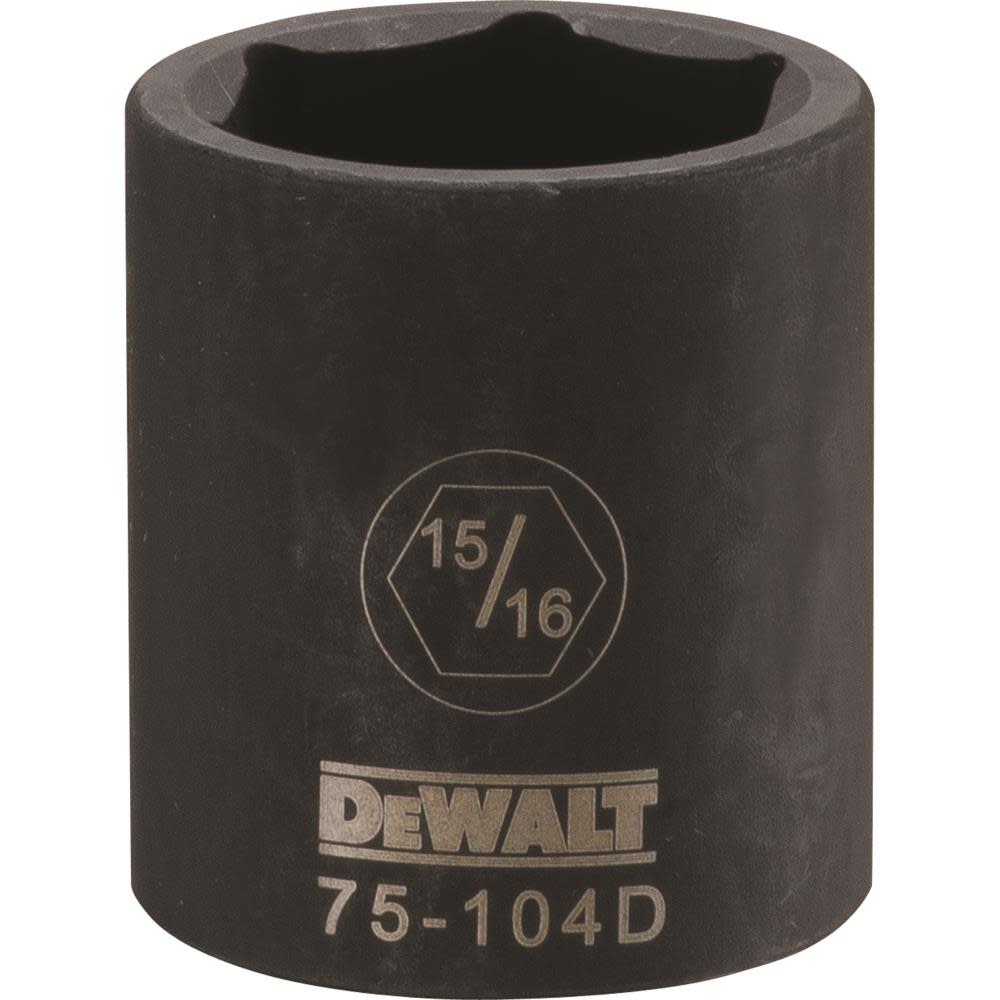 DW 1/2 Drive X 15/16 6PT Standard Impact Socket DWMT75104OSP from DW