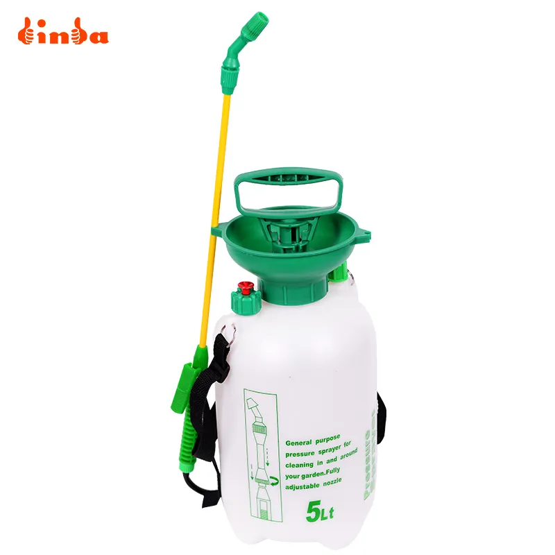 Manual Pressure Home Usage Factory Supply Adjustable Plastic Liquid Fertilizer Sprayer 5 Liter Garden Water Pressure Sprayer