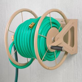 Multi-Purpose Steel Garden Wall MountFloor Mount Hose Reel Plus Tank Valve B0BJKLGCJR