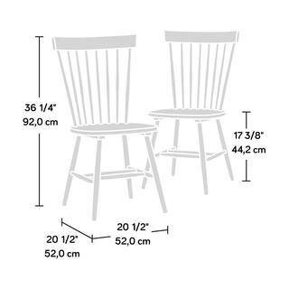 SAUDER New Grange Gray Spindle Back Dining Chair Set of 2 Chairs included 427842