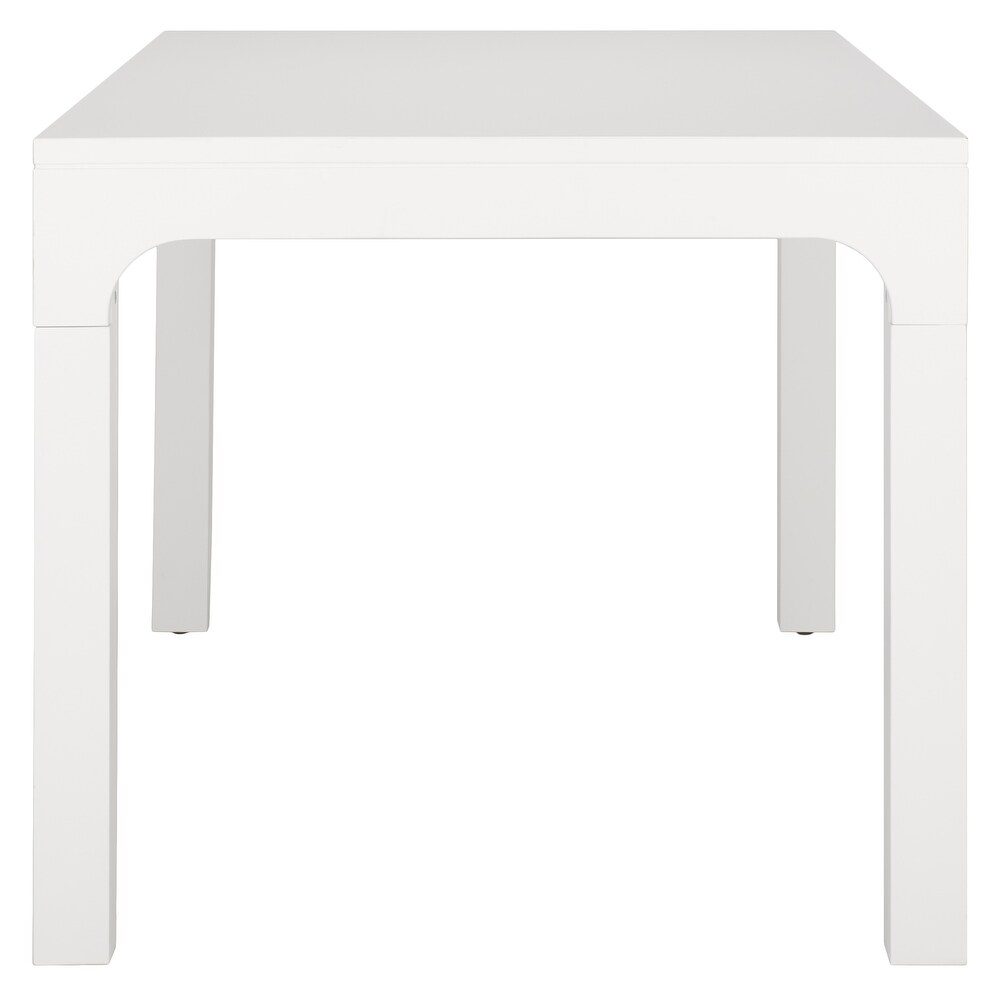 SAFAVIEH Gael White Rectangle Dining Table   60 in. W x 34 in. D x 30 in. H