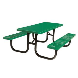 Portable 8 ft. Green Diamond Commercial Rectangular Table LC4281-GREEN