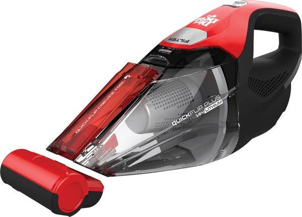 Dirt Devil 16V Quick Flip Plus Hand Dog and Cat Vacuum， Red