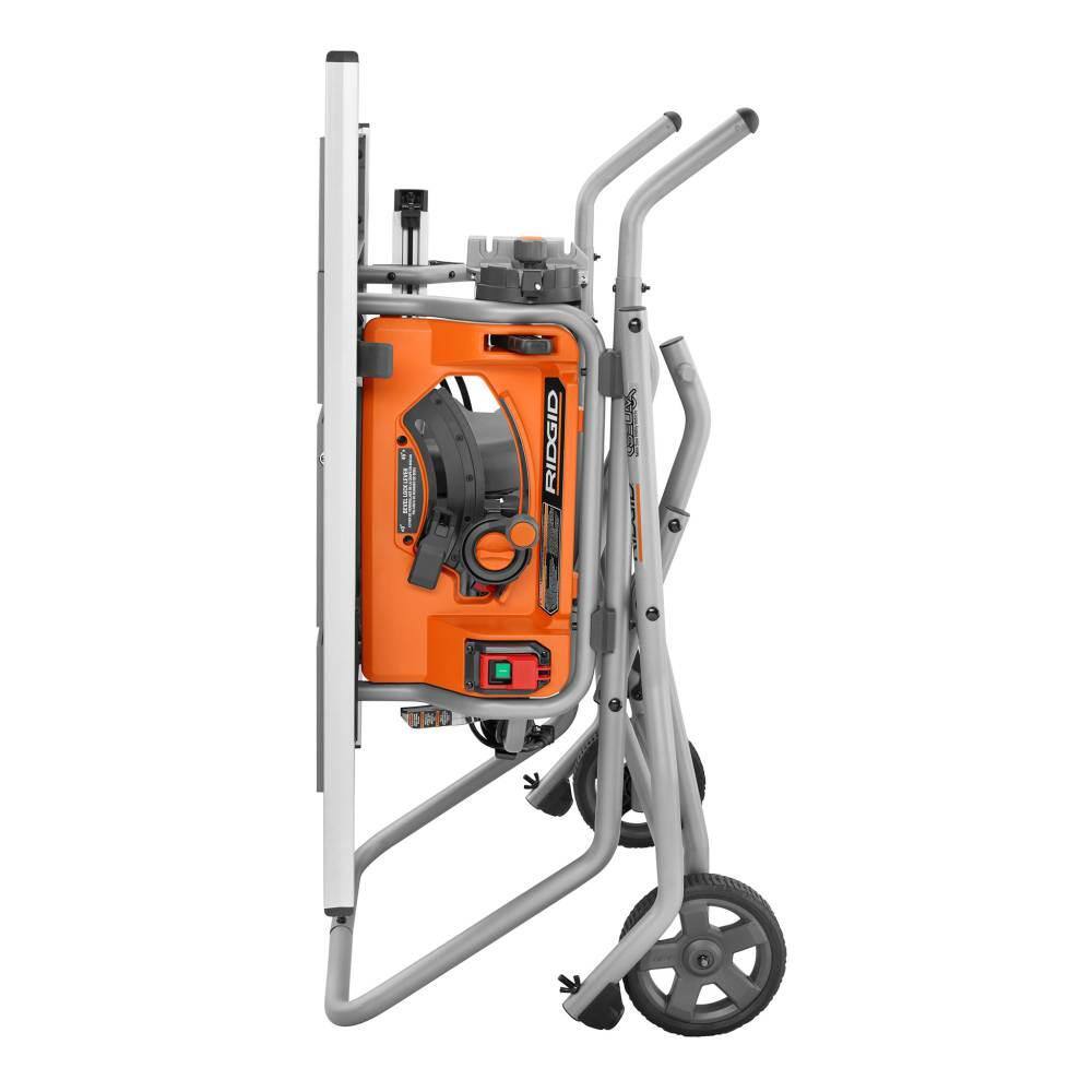 RIDGID 15 Amp 10 in. Portable Pro Jobsite Table Saw (2-Pack) with Rolling Stands R4514-2