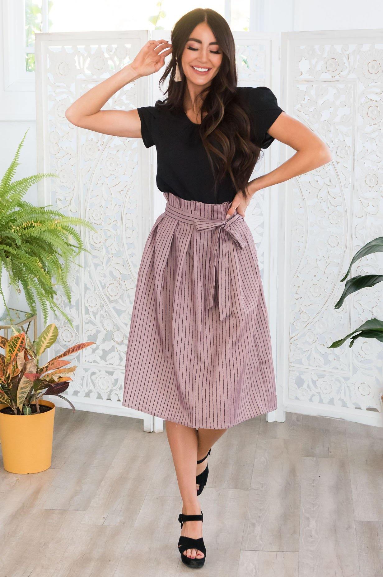 Forever Stylish Tie Waist Skirt