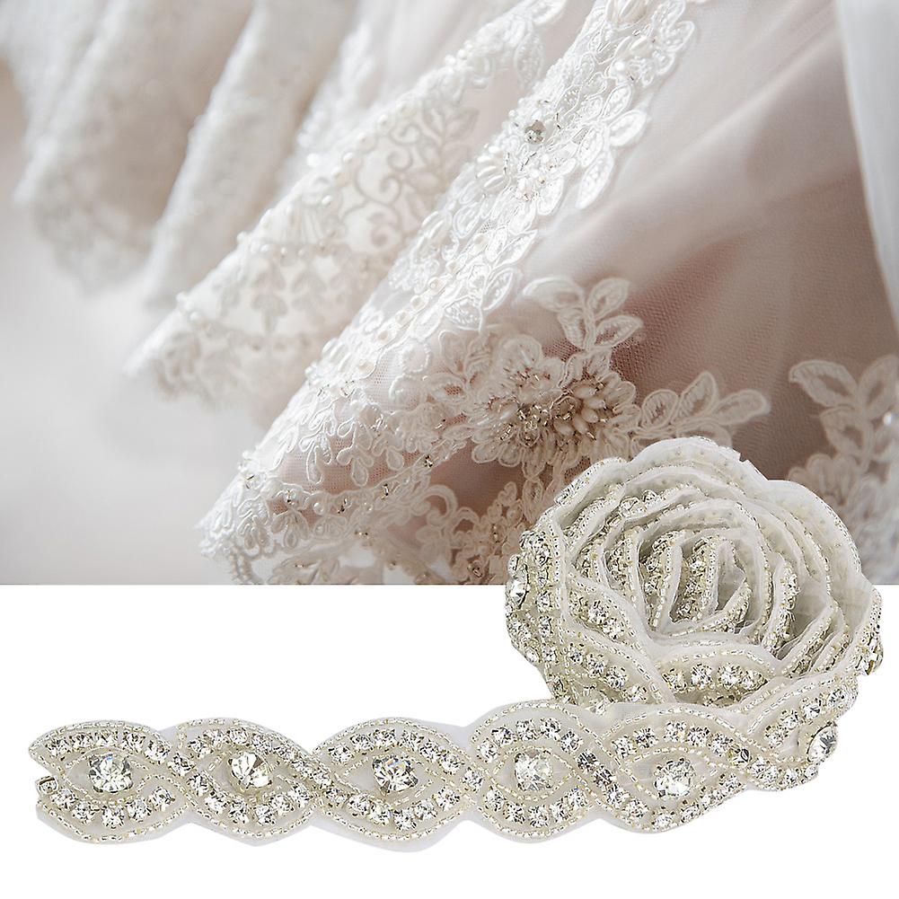 1yard S/8 Shape Bridal Crystal Trim Rhinestone Chain Clothing Wedding Handwork Diy Decoration(4