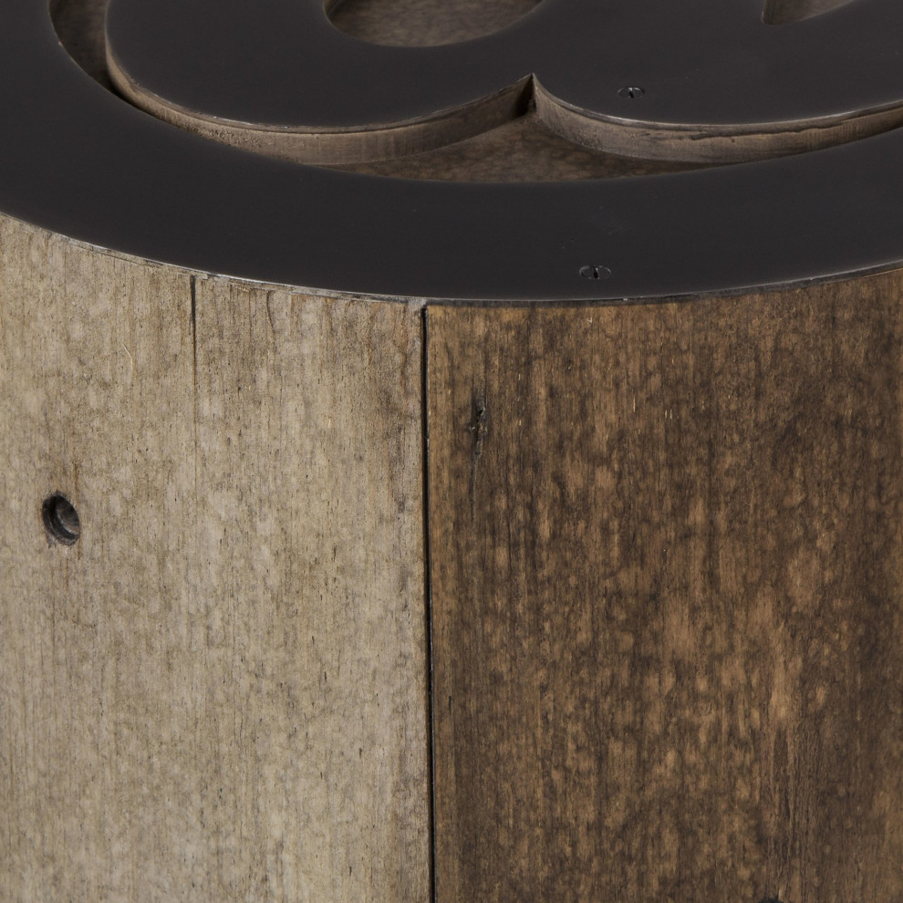 Symbol @ Side Table   Industrial   Side Tables And End Tables   by Peachtree Fine Furniture  Houzz