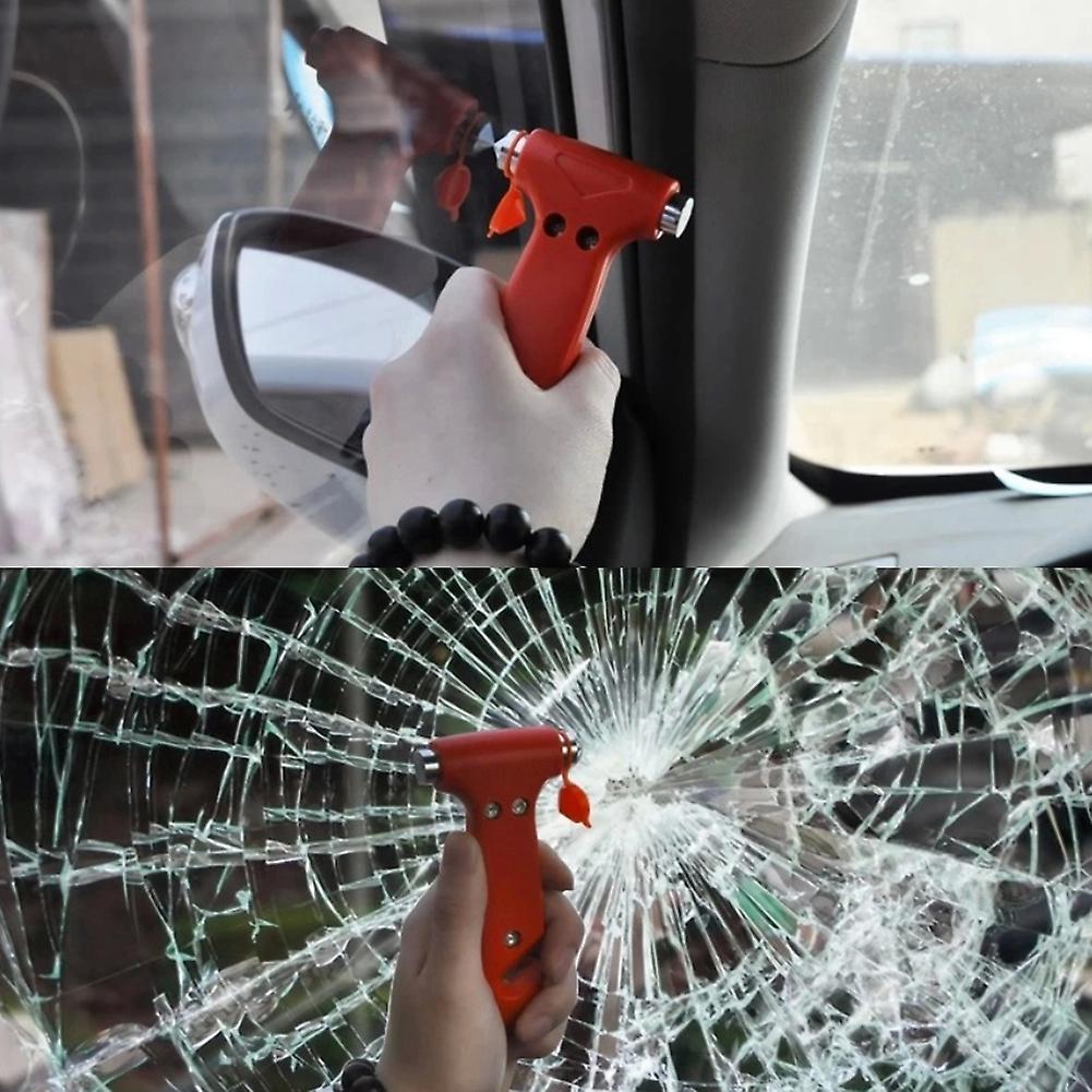 2 In 1 Car Safety Hammer Window Breaker Seatbelt Cutter Emergency Escape Survival Tool