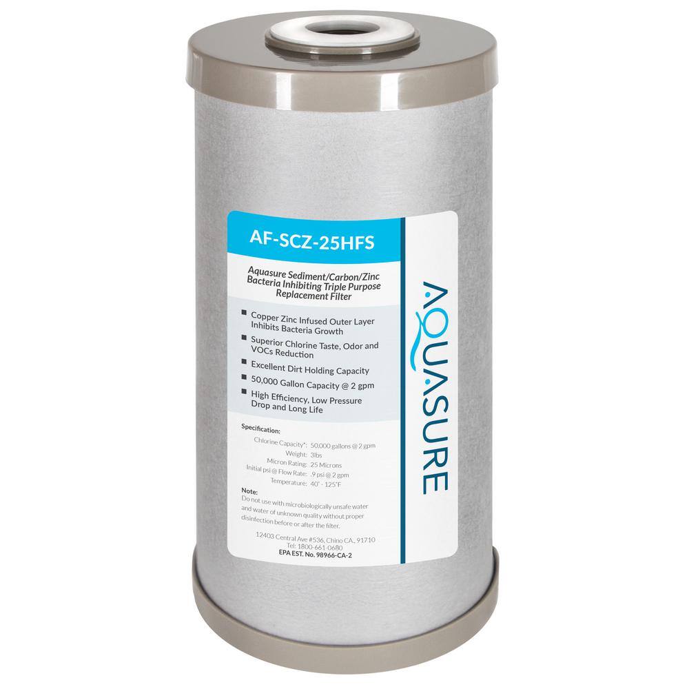 AQUASURE Fortitude V Series Triple Purpose Water Filtration System AS-FS-25SCZ