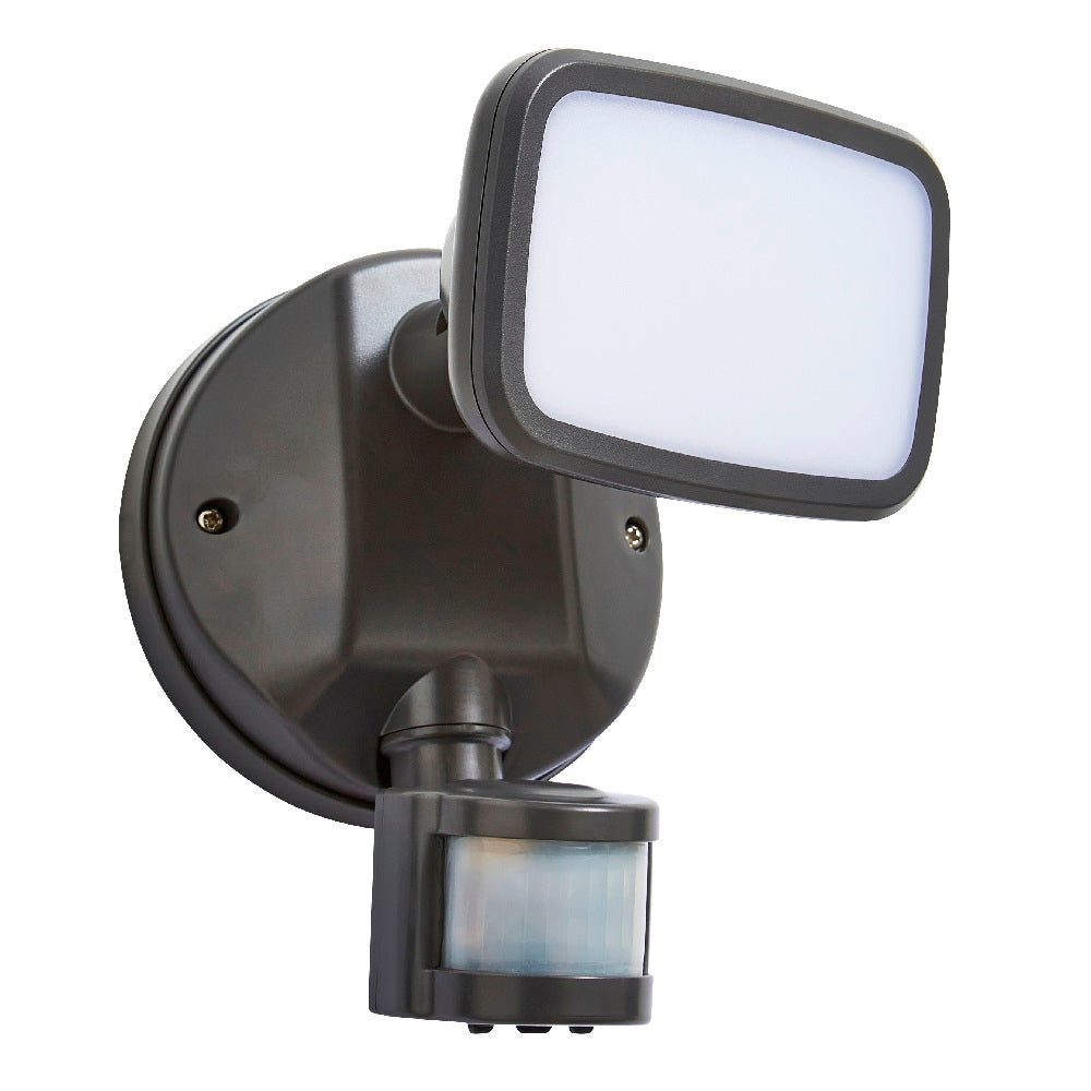 Britalia BRZN-35687-DGRY LED Anthracite Outdoor Modern Security Single Head Flood Light with PIR