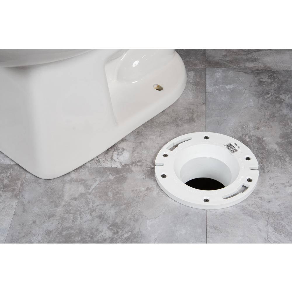 Oatey 4 in. PVC Open Toilet Flange 435252